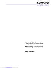 Meinberg GPS167PC Operating Instructions Manual