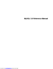Oracle MySQL 5.0 Reference Manual