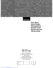 Rotel RB-951 mkII Owner's Manual