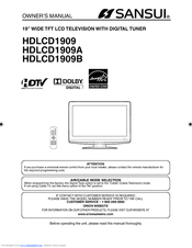 Sansui HDLCD1909A Owner's Manual