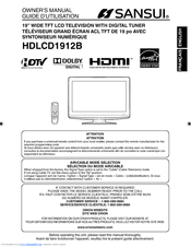 Sansui HDLCD1912B Owner's Manual