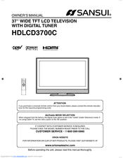 Sansui HDLCD3700C Owner's Manual