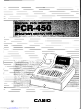 Casio PCR-450 Operator's Instruction Manual