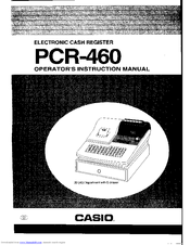 Casio PCR-460 Operator's Instruction Manual