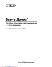 Citizen BD2-3890 User Manual
