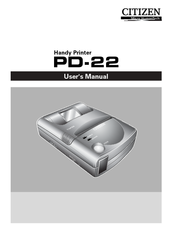 Citizen PD-22 User Manual