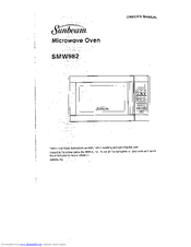 Sunbeam SMW982 Owner's Manual