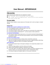 Curtis MPK8854AUK User Manual