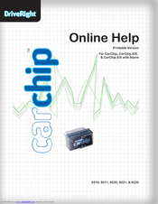 DriveRight CarChip 8220 Online Help Manual