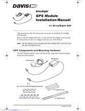 DAVIS GPS Module Installation Manual