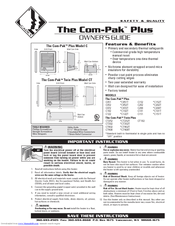 Cadet The Com-Pak Plus Owner's Manual