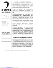 Diamond Audio Technology D5 600.4 Owner's Manual