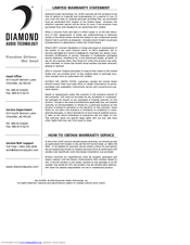Diamond Audio Technology CM361m Owner's Manual