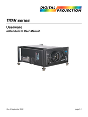 Digital Projection Titan series User Manual Addendum