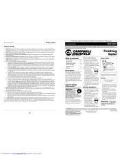 Campbell Hausfeld CHN201 Operating Instructions Manual