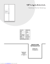 Frigidaire FRS26RC3 Parts Catalog