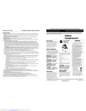 Campbell Hausfeld FP204700 Operating Instructions And Parts Manual