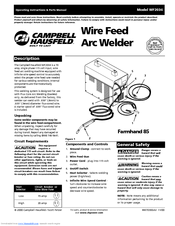 Campbell Hausfeld WF2034 Operating Instructions & Parts Manual