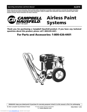 Campbell Hausfeld AL2810 Operating Instructions And Parts Manual