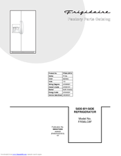 Frigidaire FRS6LC8FS3 Service Parts Catalog