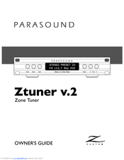 Parasound Ztuner v.2 Owner's Manual