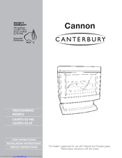 Cannon Canterbury CANTFS-03-NG User Instructions