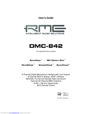 RME Audio DMC-842 User Manual