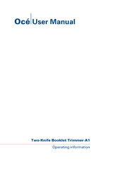 Canon Two-Knife Booklet Trimmer-A1 User Manual
