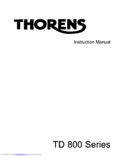 THORENS TD 850 Instruction Manual
