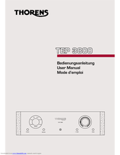 THORENS TEP 3800 User Manual