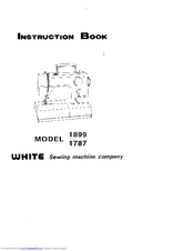 White 1899 Instruction Book