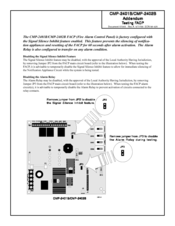 Fire-Lite CMP-2402B Instruction Sheet