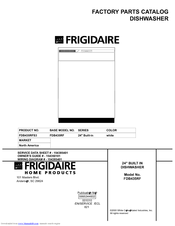 Frigidaire FDB435RFS Parts Catalog