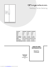 Frigidaire FRS3R4E Factory Parts Catalog