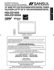 Sansui HDLCD1955A Owner's Manual