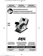 Skil 5996 Operating Instructions Manual