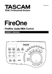 Tascam FireOne Owner's Manual