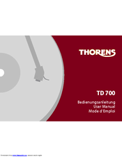 THORENS TD 700 User Manual