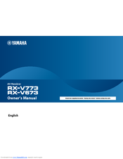 Yamaha RX-V673 Owner's Manual