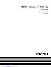 Ricoh InfoPrint Pro C900AFP Manual