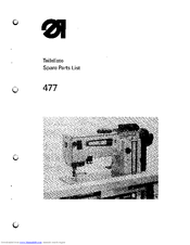 DURKOPP ADLER 477 Spare Parts
