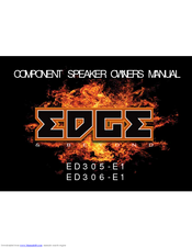 Edge ED305-E1 Owner's Manual