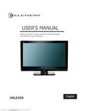 Element 40LE45S User Manual