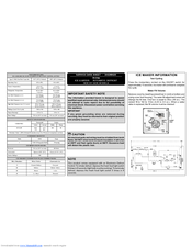 Frigidaire Refrigerator Service Data Sheet