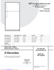 Frigidaire FRT15HB3A Factory Parts Catalog