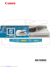 Canon Imageformula Dr 7080c Manuals Manualslib