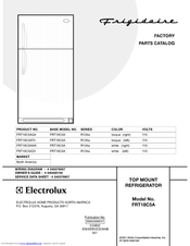 Frigidaire FRT18C5A Factory Parts Catalog