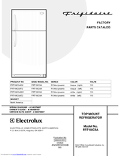 Frigidaire FRT18IC5A Factory Parts Catalog