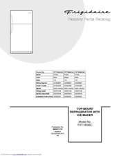 Frigidaire FRT18IS6C Factory Parts Catalog