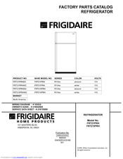 Frigidaire FRT21PRH Factory Parts Catalog